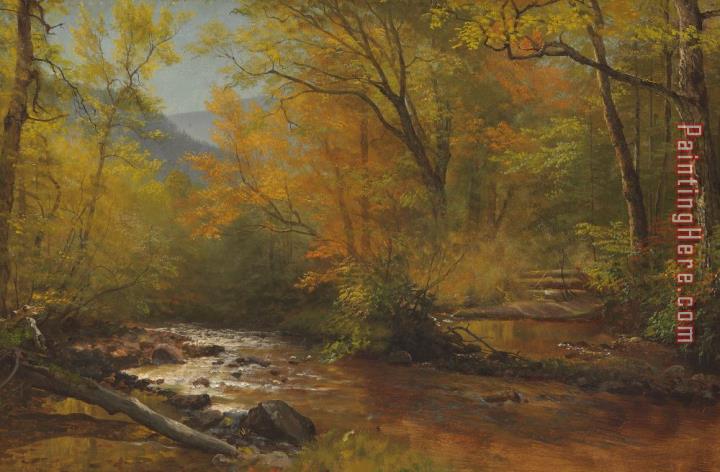 Albert Bierstadt Brook In Woods